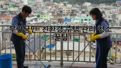부안군민必見! ✨ 친환경 주택 관리 청소 꿀팁 🏡