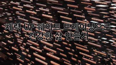 체력 UP! 웨이트 트레이닝으로 건강한 삶 만들기