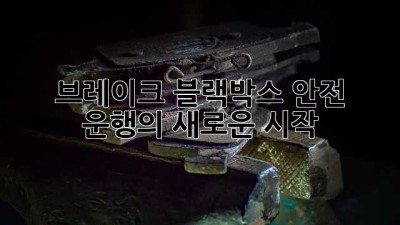 브레이크 블랙박스: 안전 운행의 새로운 시작